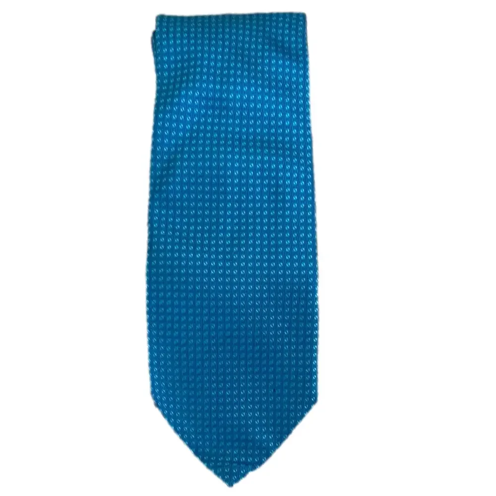 BCBG Teal Geometric Men's Silk Tie